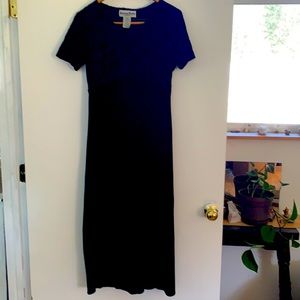 Another Thyme vintage black velvet dress